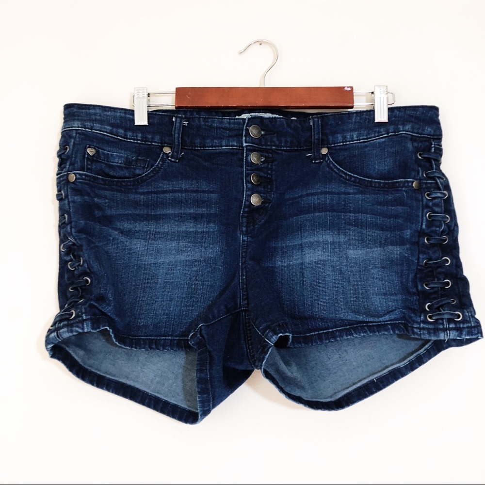 Torrid | Lace Up Shorts - Picture 4 of 8